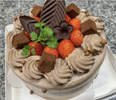 チョコ生バースデーケーキ